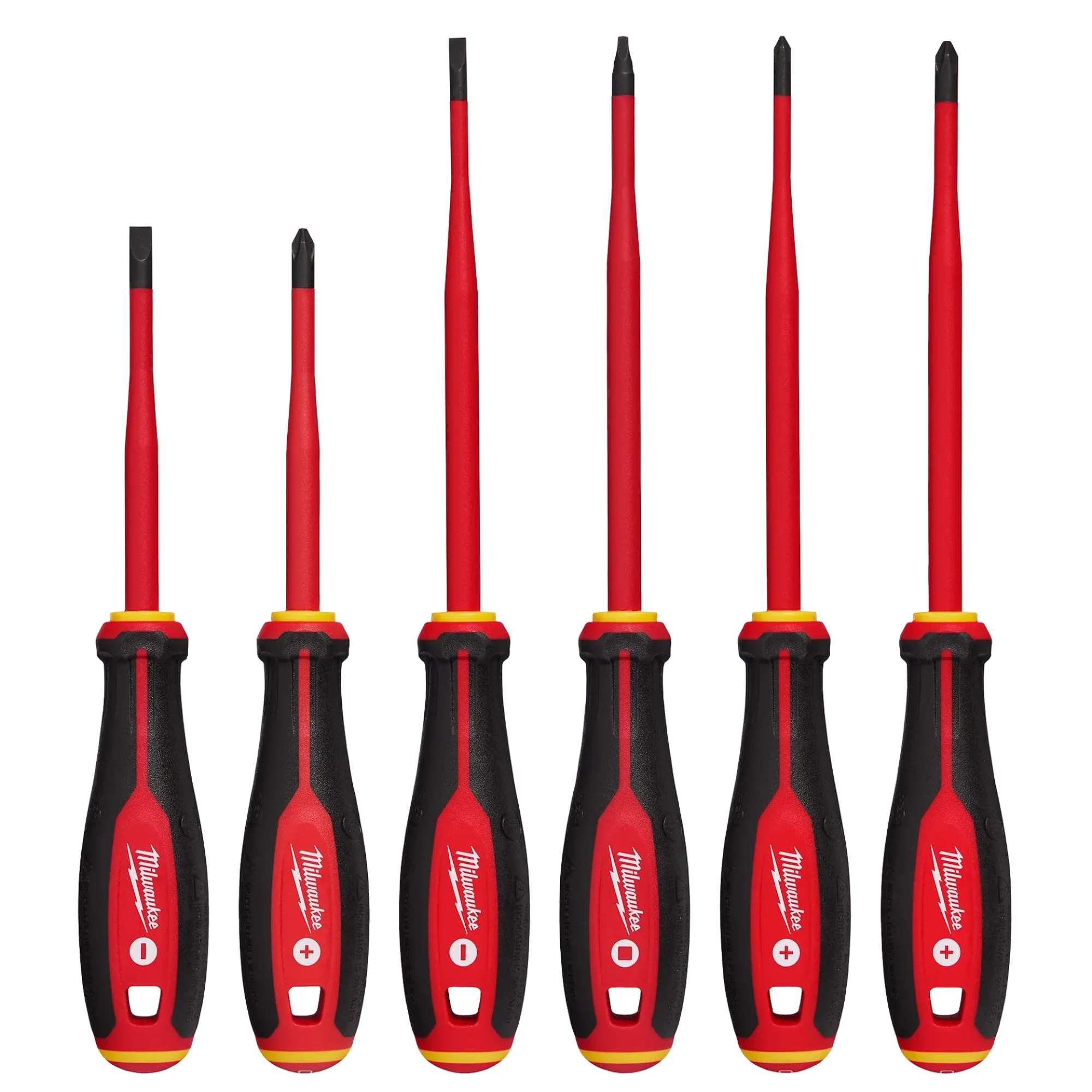 Milwaukee 6pc 1000V Insulated Slim Tip Screwdriver Set from GME Supply